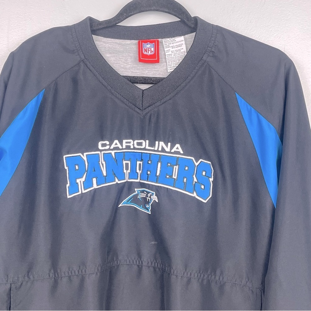 NFL Youth Carolina Panthers Pullover Lined Windbreaker Size 14/16 L; Football - Picture 2 of 13